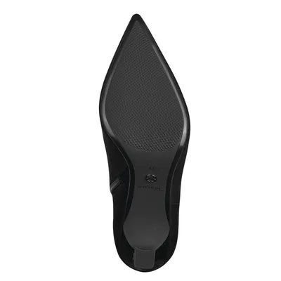 Produktbild von Tamaris Damen Stiefelette Ankle Boot Zipper Zierschnalle spitz 1-25329-41, Größe:38 EU, Farbe:Schwarz