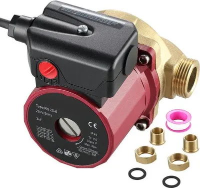 Zdjęcie produktu dla Pompa obiegowa ciepłej wody, 15 mm, 220 V, 20 l/min, 90 W, podajnik wody, 0,8 A, do zastosowania w łazienkach, pod prysznicami i pralkach