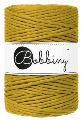 Zdjęcie produktu dla Bobbiny Macrame Cord 5 mm 100 m Spicy Yellow Sznurek