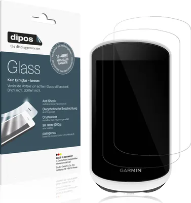 Produktbild von 2x Schutzfolie für Garmin Explore 2 - Anti-Shock 9H Folie dipos Glass Kunststoffglas