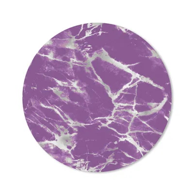 Produktbild von MuchoWow® Mauspad Mousepad Violett - Weiß - Marmor - Muster 20x20 cm - Mousepads - Maus Mat - Pad - Mausunterlage - Schreibtischmatte