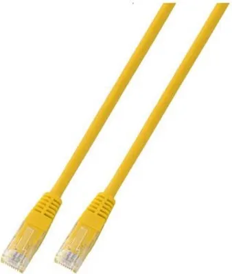 Immagine prodotto di Cavo patch RJ45 U/UTP Cat. 5e PVC CCA giallo 0,5 m