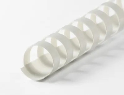 Produktbild von Plastikbinderücken 21 Ringe 12mm weiss