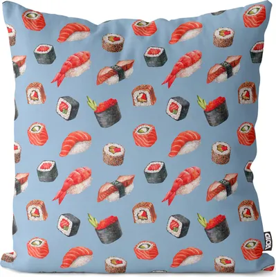 Produktbild von VOID Sushi Sashimi Nigiri rolls Kissenbezug Kissenhülle Polyester wasserfest Outdoor Indoor