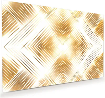 Produktbild von Glasbild 120x80cm in XXL für Wohnzimmer, Schlafzimmer Motiv Geometrisches Muster