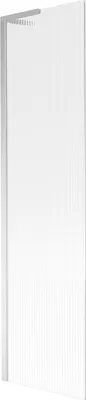 Image de Mexen Next L Paroi pliante pour baignoire, à un vantail 50 x 150 cm, rayures, chrome - 895-050-000-03-09-01