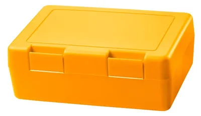 Zdjęcie produktu dla Pojemnik na lunch dla dzieci "Dinnerbox" - NIE ZAWIERA BPA I ZOSTAŁ WYPRODUKOWANY W NIEMCZECH - Pojemnik na lunch z bezpiecznym zamknięciem na zatrzask, solidny pojemnik na lunch dla dzieci i dorosłych - standardowy żółty