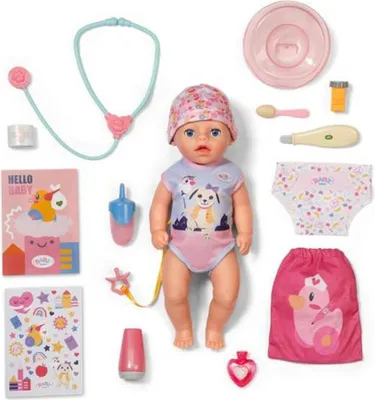 Produktbild von Baby Born Lena Little Cares 36 Cm Puppe Rosa  Rosa One Size