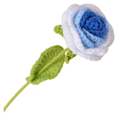 Produktbild von Handgefertigte, duftende Häkelblumen mit Stahldrahtstielen für Blumenarrangements zu Hause und bei Veranstaltungen