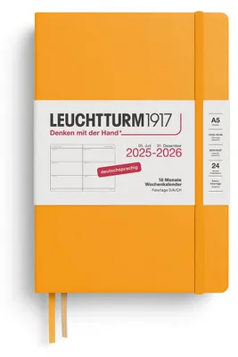 Produktbild von LEUCHTTURM1917 372629 Wochenkalender Medium (A5) 2026, 18 Monate 07.2025-12.2026
