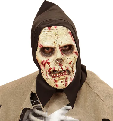 Produktbild von WIDMANN Maske Darkness Zombie mit Kapuze Kindergröße