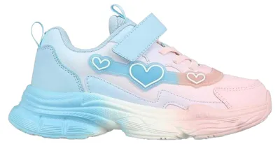 Produktbild von Slazenger - Glitzer Herz Sneaker für Mädchen GT18747 (28 EU) (Pink/Blau)