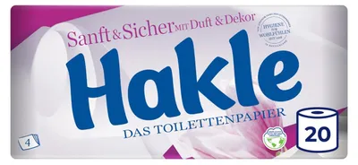 Obrázek produktu pro Hakle toaletní papír "Gentle & Safe", 4 vrstvy, 16 rolí se 130 listy