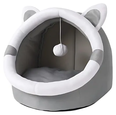 Obrázok produktu pre Domček pre mačku, posteľ, búda, mäkký vankúš, 31*27*27 cm