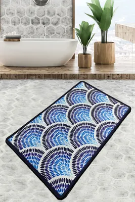 Obrázek produktu pro Mijolnir, Azul- CHL5177, Barevné, Koupelnové předložky, 700 gr/m², 100% sametová tkanina