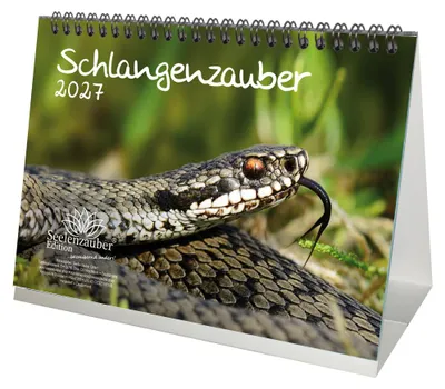 Produktbild von Schlangenzauber DIN A5 Tischkalender 2027 - Seelenzauber