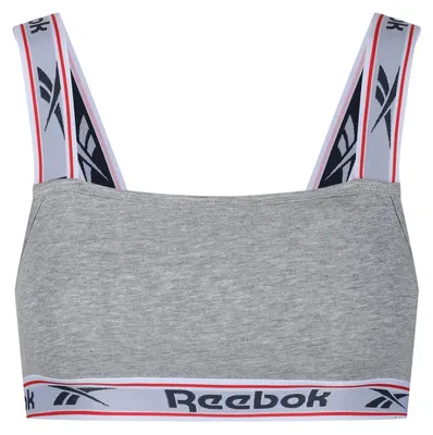 Image de Reebok - Soutien-gorge de sport « Krystal » pour femmes LT5091 (XS) (gris chiné)