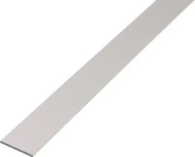 Image de Alberts 471750 Barre plate, aluminium, anodisé couleur argent, 2000 x 60 x 3 mm