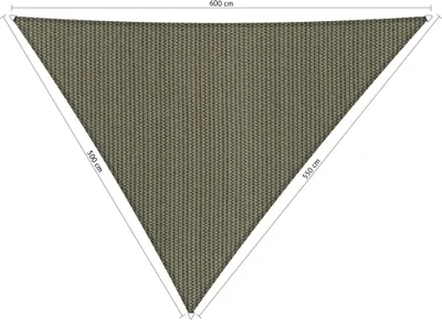 Produktbild von SHADOW COMFORT 5 x 5,5 x 6 m Dreieckiges Sonnensegel Desert Storm Ungleichseitig