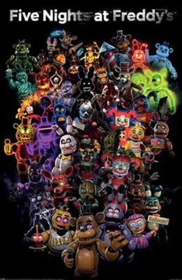 Obrázok produktu pre Five Nights at Freddy's – Koláž – 61 x 91,5 cm – Plagát