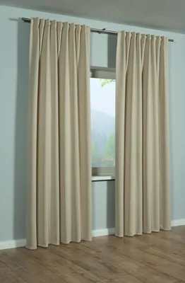 Produktbild von Sehlbach Fertigschal mit Gardinenband Dimout Uni sand 140 x 245 cm