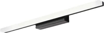 Image de Lampe de salle de bain professionnelle moderne, simple, à 3 couleurs changeantes, étanche et antibuée Barre de lumière LED pour salle de bain 110?240V 15.7in, 6W Noir