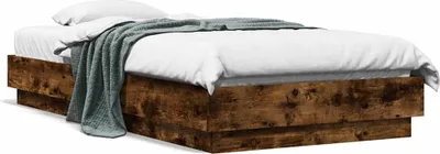 Immagine prodotto di vidaXL Struttura letto senza materasso rovere fumé 90x190 cm materiale a base di legno