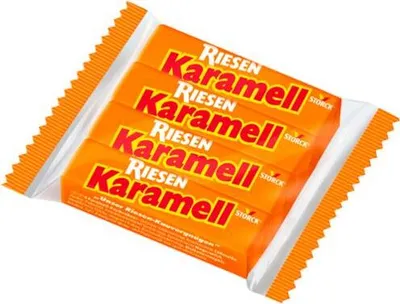 Produktbild von Storck Karamell Riesen Kaubonbons extra langer Kaugenuss 116g