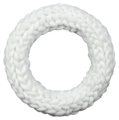 Produktbild von Kranz WHOOLY weiß gestrickter Dekokranz Winter Deko Weihnachten