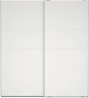 Produktbild von Catania Kleiderschrank 201x179x67cm, 2 Schiebetüren weiß.