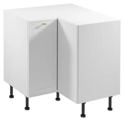 Produktbild von Eckschrank Kücheneckschrank Eckunterschrank Küchenschrank mit Regal Weiß
