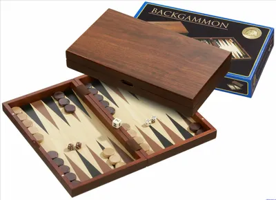 Produktbild von Philos Backgammon Holz Brettspiel Medium - Magnetverschluss