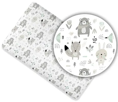 Immagine prodotto di Lenzuolo con Angoli per Lettino 60 × 120 cm – 100% Cotone, Morbido ed Elastico