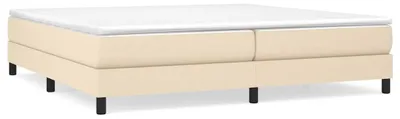 Produktbild von vidaXL Boxspringbettgestell Creme 200x200 cm Stoff