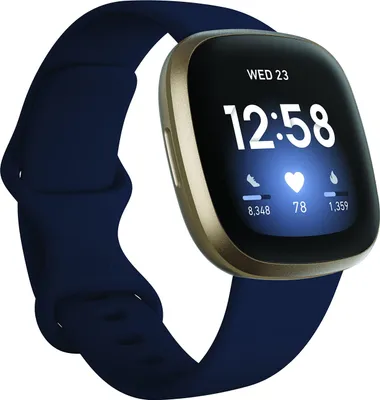 Produktbild von Fitbit Versa 3 soft gold/blau