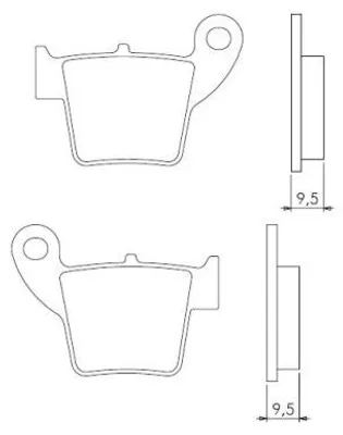 Obrázok produktu pre BRÉMBO – Brzdové doštičky KH346, metalické (zlaté), (FT 4046)