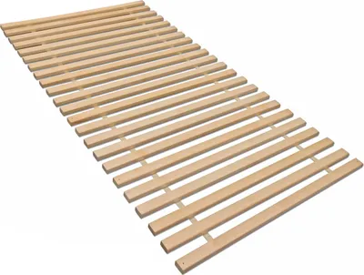 Produktbild von Madera XXL Rollrost mit 23 extra stabilen Leisten aus massivem Buchenholz, belastbar bis ca. 280 kg, Größe: 140x200
