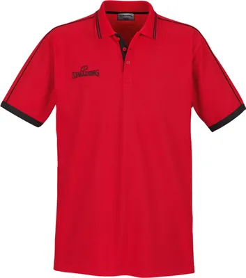 Produktbild von Spalding Polo Shirt - rot/schwarz - Größe: L, 300279706