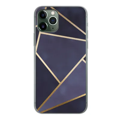Produktbild von MuchoWow® Handyhülle Schutzhülle Hülle für iPhone 11 Pro Marmor - Blau - Collage Silikon Softcase Handy Hülle - Handy