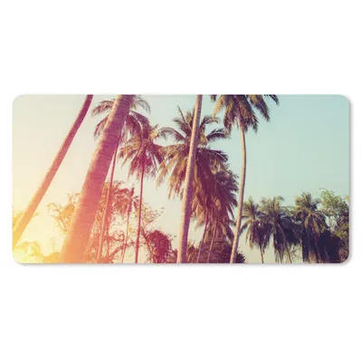 Produktbild von MuchoWow® Mauspad Mousepad Palme - Sommer - Retro - Sonne 60x30 cm - Mousepads - Maus Mat - Pad - Mausunterlage - Nachhaltig