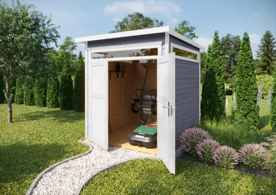 Produktbild von Gartenhaus weka 265 Gr. 2 inkl. Fußboden 219 x 250 cm grau