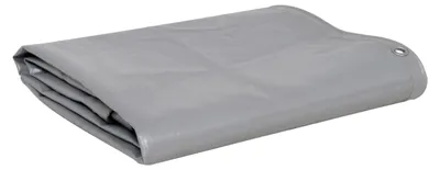 Produktbild von Abdeckplane 1,5 x 6 m Grau mit Ösen, 650 g/m² PVC Wasserdicht und Reißfest, Universelle Plane für LKW, Pool, Gartenmöbel, Abdeckung, Schutzplane, Gewebeplane, 9m²
