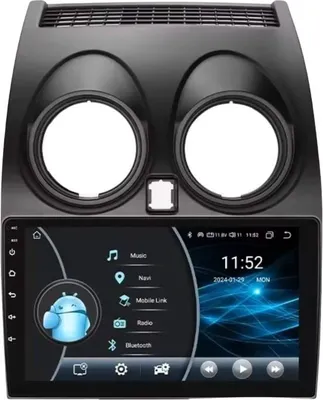 Immagine prodotto di Autoradio con Bluetooth e CarPlay per Nissan Qashqai J10 (2006-2013) - Compatibile con Apple e Android - Impianto stereo - Sistema di navigazione - 2 GB di RAM, 32 GB di memoria interna