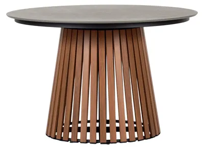 Zdjęcie produktu dla Max stół ogrodowy Ø115cm tek, szary.