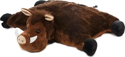 Produktbild von Kuschelkissen Wildschwein 55cm Plüschtier Nackenrolle
