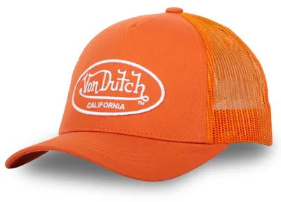 Produktbild von Von Dutch Originals Trucker Cap - CALIFORNIA Strapback Mesh Orange
