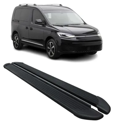 Image de Bas de caisse Marchepieds bas de caisse pour VW Caddy 2020-2024 L1 Court Noir, Image générée par une IA