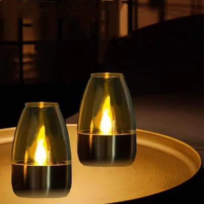 Produktbild von Solar Teelicht Kerzen, wasserdichte LED Flackerkerzen für Garten Laternen