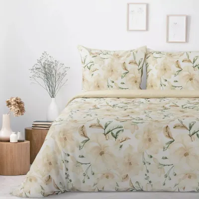 Zdjęcie produktu dla Pościel bawełniana 220x200 Sonia 32 beżowa Eurofirany
