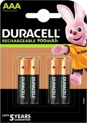 Zdjęcie produktu dla Akumulatorki Duracell AAA 900mAh 4 szt.